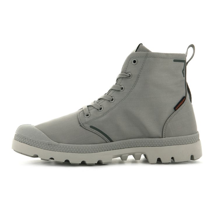 Palladium Pampa Lite+ Recycle WP+ Men's Boots Grey | UK T462-TNE